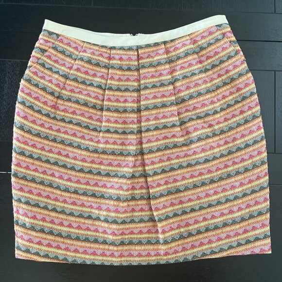 Sunday in Brooklyn Anthropologie mini skirt Preppy size S Leather waist pockets - Picture 1 of 6